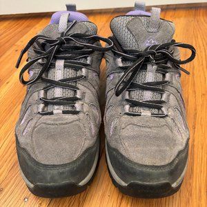 Purple and Grey Hiking Shoes